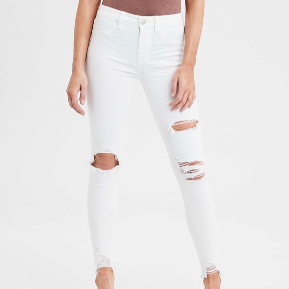 American Eagle Outfitters Denim - American Eagle High Rise Distressed Skinny Jeans